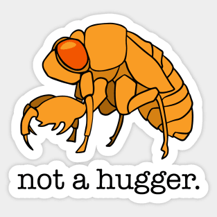 Cicada 2021 Funny Not A Hugger Sticker